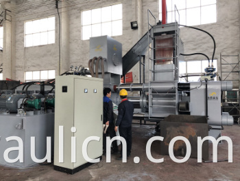 Y83W-630 Steel Scissel Chip Horizontal Briquette Machine برای بازیافت